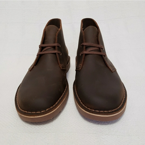 Clarks Bushacre 2 Leather Chukka Boots Size 10 - Picture 3 of 11